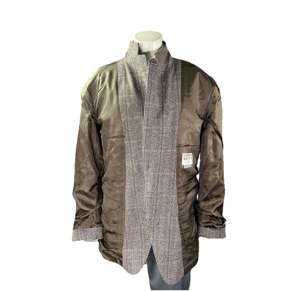 Vintage 70s Levi’s Western Wear Cotton Tweed Check Blazer 40-42L USA Made - Picture 7 of 13